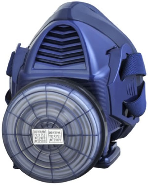 画像1: 興研 指定防護係数14 BL-321S-02 サカヰ式 電池・充電器付電動ファン付き呼吸用保護具 (1)