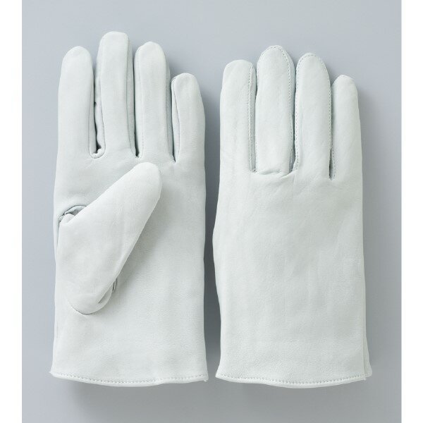 画像1: 【10双セット】牛革 クレスト手袋 丸指型C-514 ホワイト/L 柏田製作所 (1)