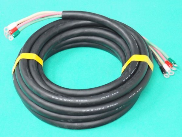 画像2: 移動用キャブタイヤケーブル(電源ケーブル )2CT4×14(R14-8/R14-6)-m 両端端子付 (2)