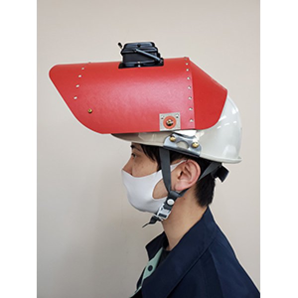 画像7: 溶接面 金具付ヘルメットA型(H) 開閉式窓枠 パスコ製 ステラ STELLA 星光製作所 NH005 （色選択） (7)