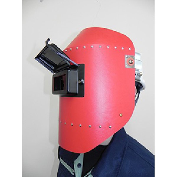 画像5: 溶接面 金具付ヘルメットA型(H) 開閉式窓枠 パスコ製 ステラ STELLA 星光製作所 NH005 （色選択） (5)