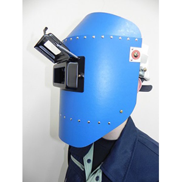 画像8: 溶接面 金具付ヘルメットA型(H) 開閉式窓枠 パスコ製 ステラ STELLA 星光製作所 NH005 （色選択） (8)