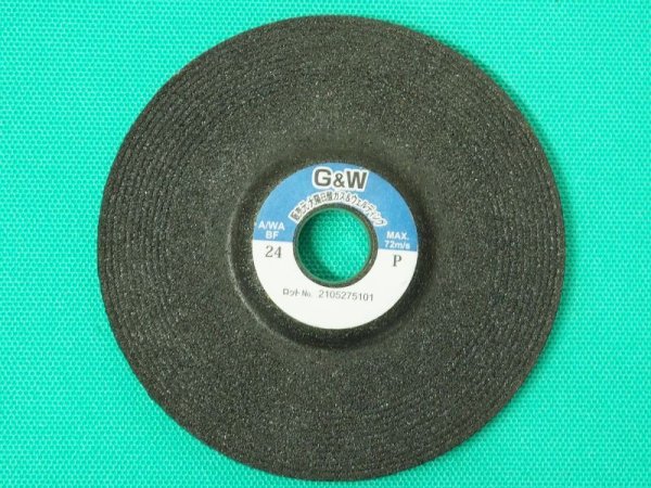 画像1: G&W研削オフセット砥石 100x6x15(25枚入) 粒度A/WA24P/A/WA36P選択 大陽日酸G&W (1)