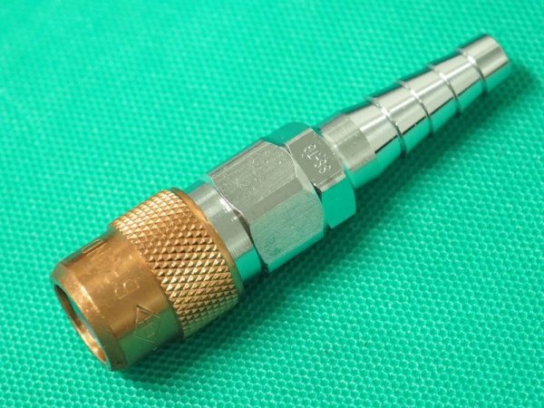 画像2: チヨコック 可燃ガス用 ホース用ソケット(ロックなし） SS-TG  千代田精機 (2)