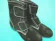 画像2: 【サイズ:24.0〜27.0】JIS T8101(安全靴)溶接靴 耐熱用 長編上靴マジック式 T-5 ベロアブラック 鋼製先芯 ドンケル (2)