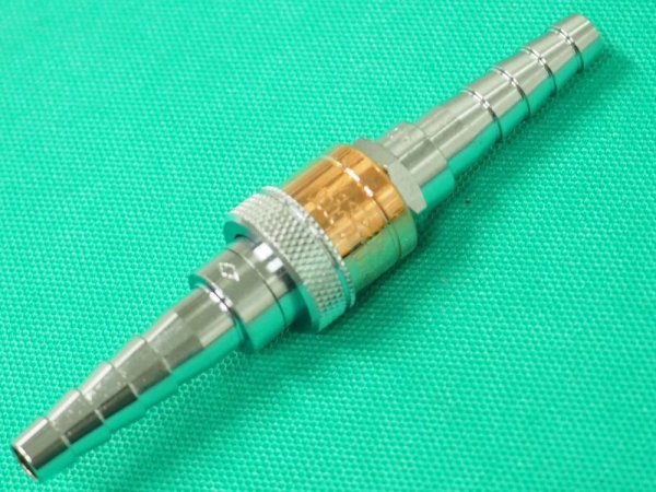 画像2: アポロコック 可燃性ガス用ホース中間用ソケット/プラグセット ASP-2  小池酸素工業 (2)
