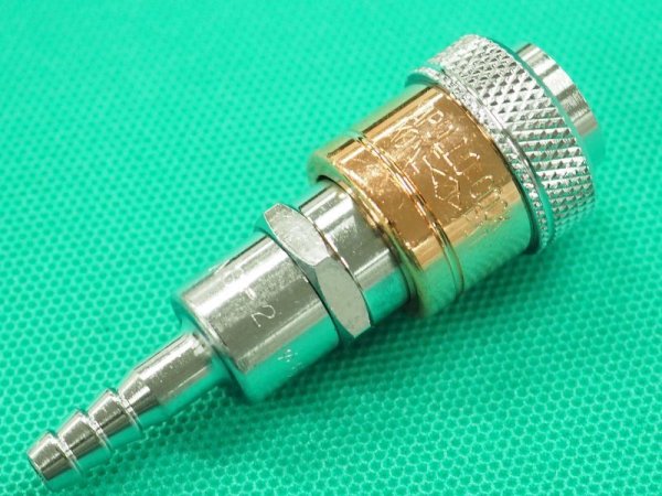 画像2: アポロコック 可燃ガス用ホース用ソケット AS-2 小池酸素工業 (2)