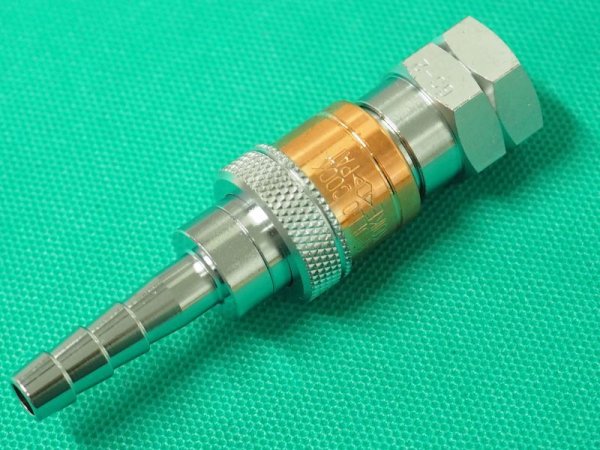 画像2: アポロコック 可燃性ガス用ゲージ直結用ソケット/プラグ セット GSP-2  小池酸素工業 (2)