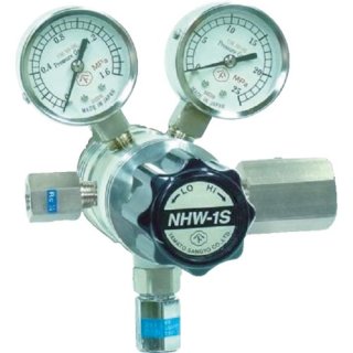 フィン式二段式圧力調整器 NHW-1S ステンレスタイプ 炭酸ガス用 ヤマト