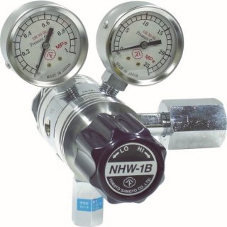 フィン式二段式圧力調整器 NHW-1B 真鍮タイプ 炭酸ガス用 ヤマト産業