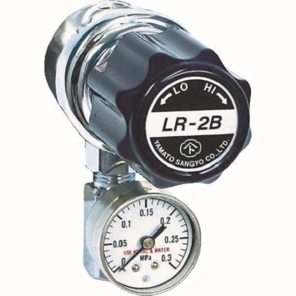 画像1: ライン用圧力調整器 LR-2B L9 真鍮タイプ  上IN－下OUT ヤマト産業 LR-2B-L9-0101-04-F (1)