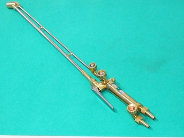 画像2: A型切断器 CL-02V (ガス種・火口有無選択)頭45° レバー式高圧調整バルブ付 700L 阪口製作所  (2)