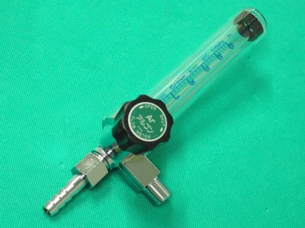 画像3: ユタカ アルゴン調整器用 NF流量計 Ar25L/min 100000-037-7 G1/4オス+M12-P1.0-φ8.5ホース接続) (3)