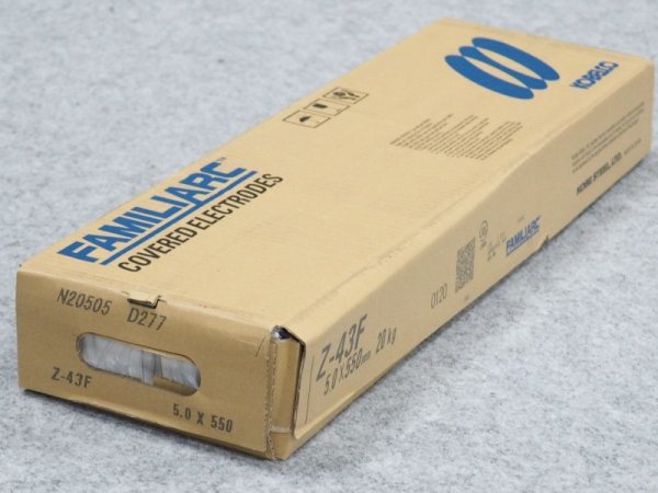 画像4: 低ヒューム、すみ肉用(被覆棒) Z-43F 20kg 神戸製鋼所  (4)