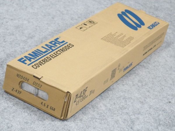 画像5: 低ヒューム、すみ肉用(被覆棒) Z-43F 20kg 神戸製鋼所  (5)