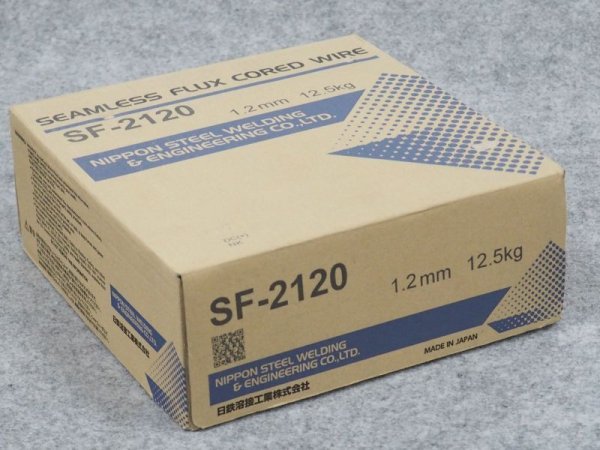 画像1: フラックスワイヤ 22%Cr-2%Ni系省合金二相ステンレス鋼用 SF-2120 1.2mm-12.5kg CO?用 日鉄溶接工業 (1)