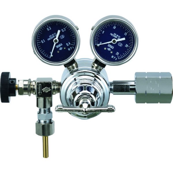 画像1: 二段減圧式圧力調整器（真鍮製） JETV-1734V 日酸TANAKA (1)