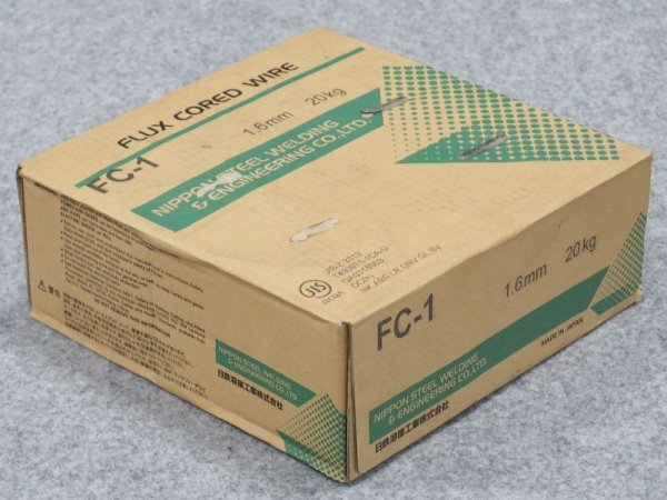 画像1: マグ材料(フラックス入りワイヤ)  FC-1  1.6mm-20kg 日鉄溶接工業　 (1)