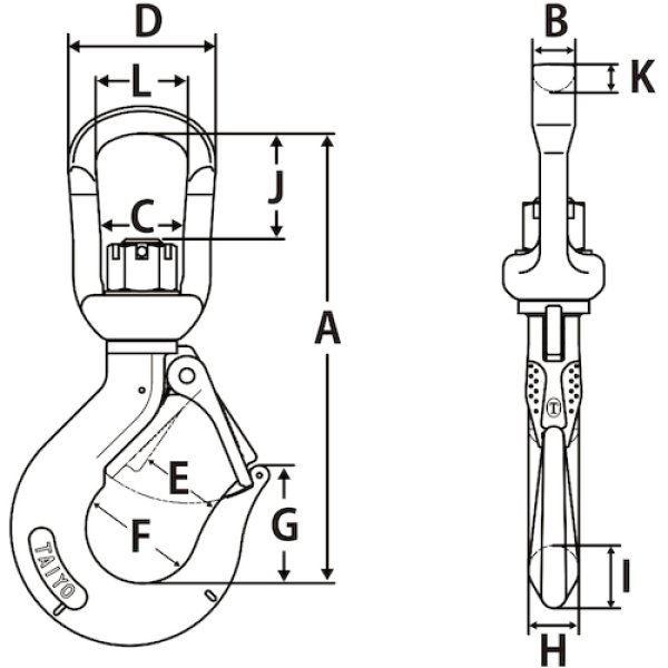 画像5: Ｖベルフック 2t VHS-2 1014764 大洋製器工業　 (5)
