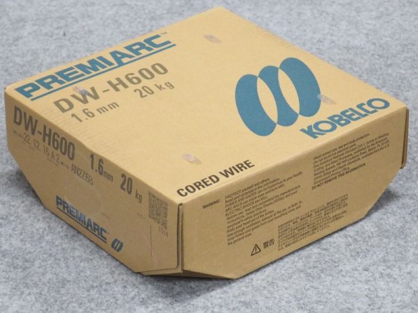 画像1: 硬化肉盛用フラックスワイヤ DW-H600 1.6mm-20kg 神戸製鋼所 (1)