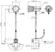 画像2: カネテック マグネットＬＥＤ電気スタンド ロングタイプ ME-3KJL　 (2)