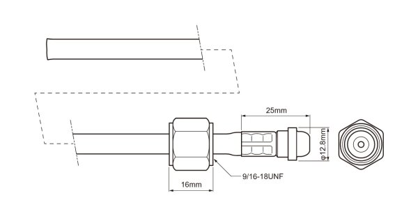 画像1: ウェルドクラフト ガスホース（ブレードホース・黒） 水冷用・2線式空冷用 (1)