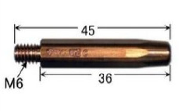 画像1: ダイヘン純正 MAG用チップ 1.2mm 45L 10個 U4167H12 (1)