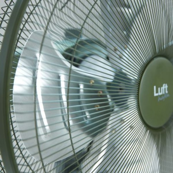 画像5: TRUSCO 全閉式工場扇ルフトハーフェンスタンドタイプ アルミハネ OD色 [488-7891] [廃番] (5)