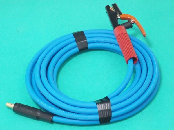 画像1: アルミ導体溶接ケーブル 溶接ホルダー・AL-WCCT・アルミ専用ジョイントJA300AL黒色オス付 10m (1)
