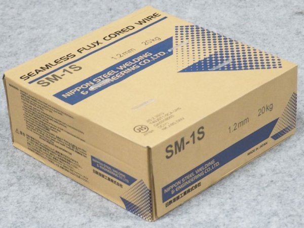 画像1: マグ材料(メタル系シームレスフラックス入りワイヤ) SM-1S  1.2mm-20g 日鉄溶接工業 (1)