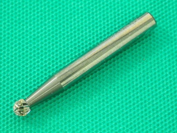 画像2: TRUSCO 超硬バー 球型 Φ5X刃長3X軸6 ダブルカット TB8C050 [436-5411] (2)