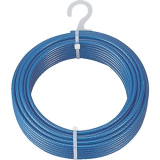 TRUSCO メッキ付ワイヤーロープ PVC被覆タイプ Φ2(3)mmX200m CWP