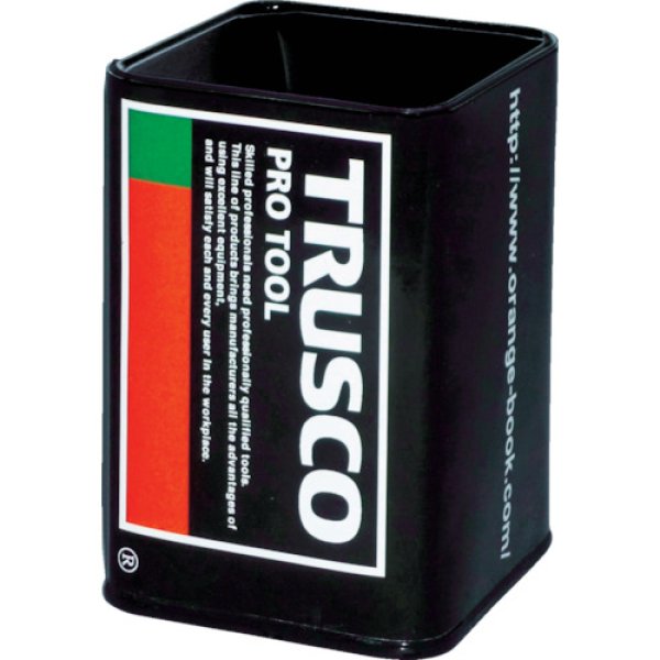 画像1: TRUSCO ペンスタンド(デザイン缶 )有効内寸62×62×94.5mm TRUSCO-KAN65 [366-4031] 廃番 (1)