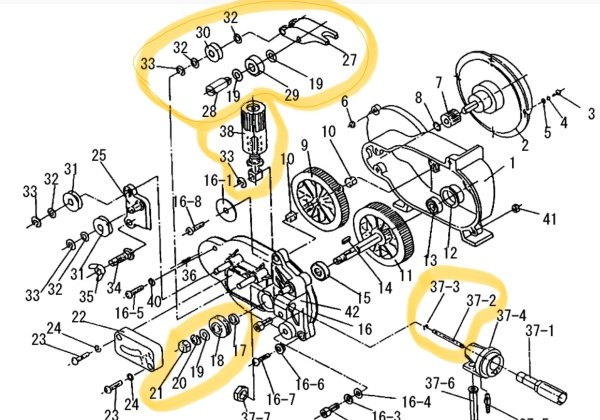 画像1: ダイヘン 送給装置CM-2302用部品 一式 (1)