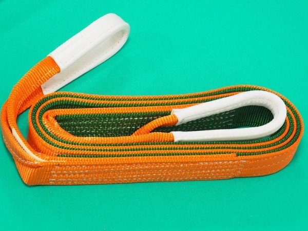 画像2: TRUSCO ベルトスリング JIS3等級 両端アイ形 50mmX3.0m G50-30 [118-5764] (2)