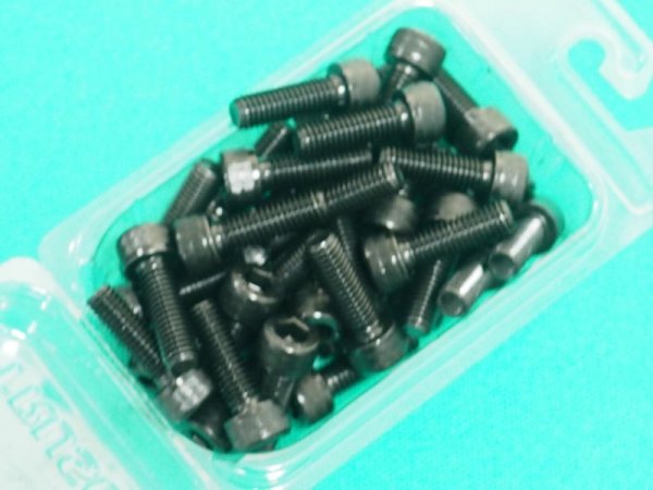 画像2: TRUSCO 六角穴付ボルト 黒染め 全ネジ M8×25 36本入 /キャップボルト(CAP) B30-0825 [160-3001] (2)