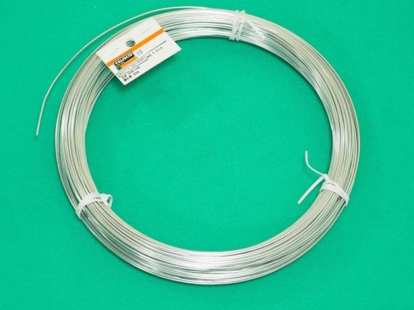画像1: TRUSCO スチール針金 #16 線径1.6mm 1kg 溶融亜鉛メッキ TYW-16 [282-5040] (1)