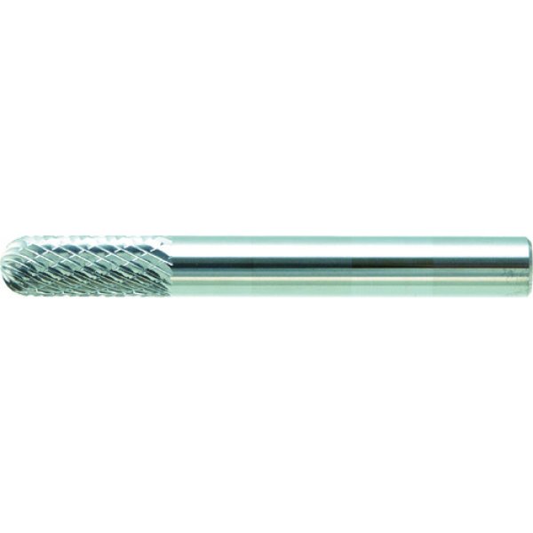 画像1: TRUSCO 超硬バー 先丸円筒型 Φ6X刃長16X軸6 ダブルカット TB2C060 [344-7341] (1)