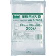 画像1: TRUSCO 小型ポリ袋 縦380X横260Xt0.05 200枚入 透明 A-2638 [765-3701] (1)
