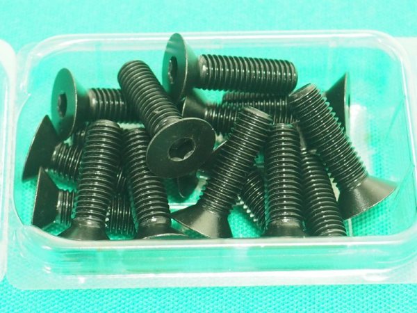 画像4: TRUSCO 六角穴付皿ボルト 黒染め 全ネジ M10×35 15本入 B73-1035 [163-8831] (4)