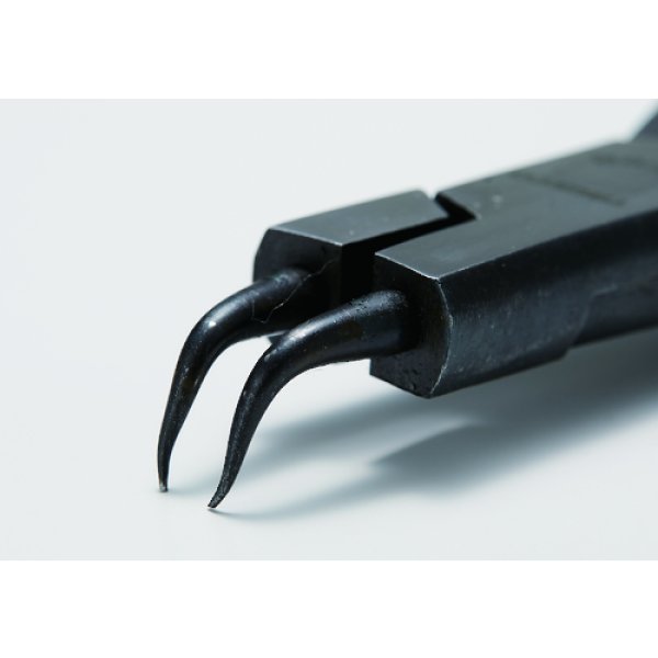 画像4: TRUSCO スナップリングプライヤー 孔用 Φ0.8 曲爪50型 50-0B [111-2295] (4)