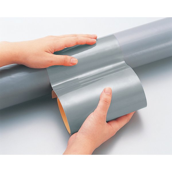 画像3: TRUSCO 配管識別テープ グレー（N6.5) 50mm幅Ｘ１m RAH-520S [383-6729] (3)