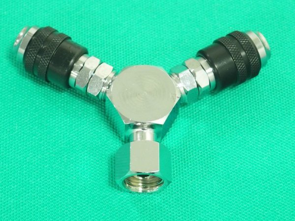 画像2: サンロック ソケット BV-1 調整器分岐用(酸素) 阪口製作所 (2)