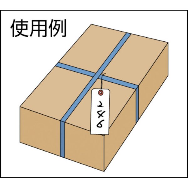 画像2: TRUSCO 針金付き豆荷札 60×30MM 25枚 THNF-S [402-9348] (2)