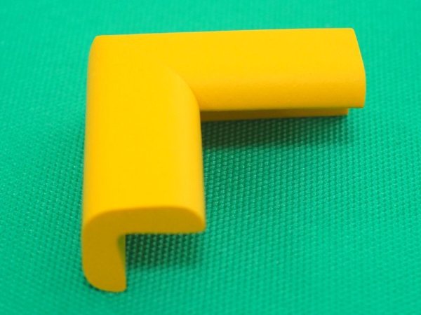 画像1: TRUSCO 安心クッション コーナー用 細 1個入リ イエロー TAC-66 [415-6871] (1)