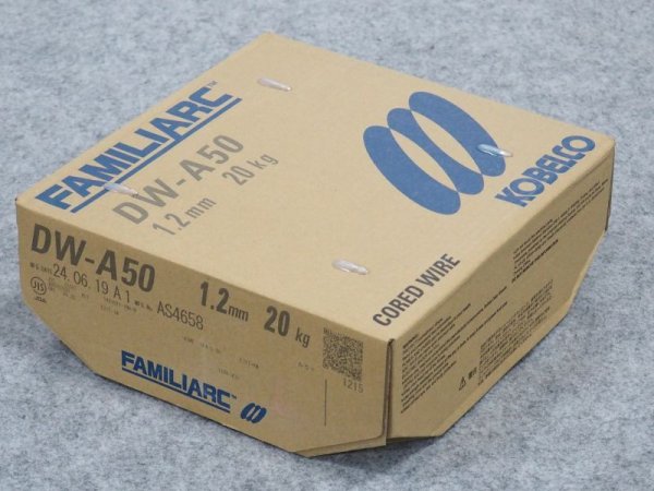 画像2: 混合ガスアーク・高能率全姿勢用フラックス入りワイヤ DW-A50 1.2mm-20kg 神戸製鋼所 (2)