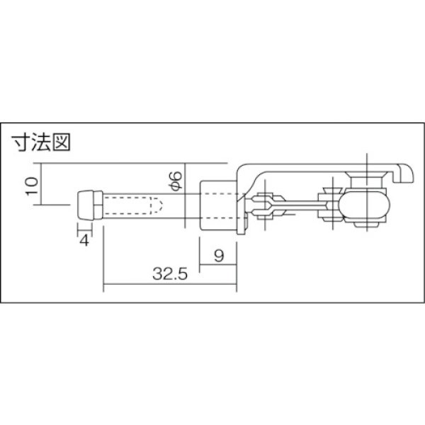 画像2: 角田 押し引き兼用トグルクランプ No.SL50R KC-SL50R [322-9882] (2)