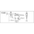 画像2: 角田 ハンドル横型トグルクランプ （下方押え型）No.HH451B KC-HH4501B 締圧力2.4kN [808-6871] (2)