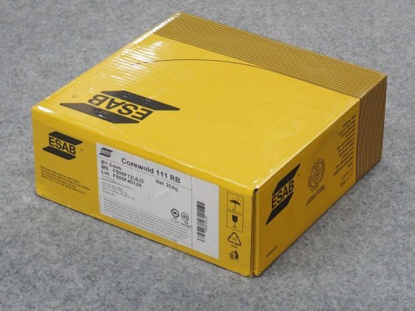 画像2: ESAB 軟鋼〜490MPa級鋼用 耐プライマー性に優れたフラックス入りワイヤCO2用 CW-111RB 1.2mm-20kg (2)