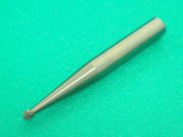 画像2: TRUSCO 超硬バー 球型 Φ3X刃長2.5X軸6 ダブルカット TB8C030 [436-5399] (2)